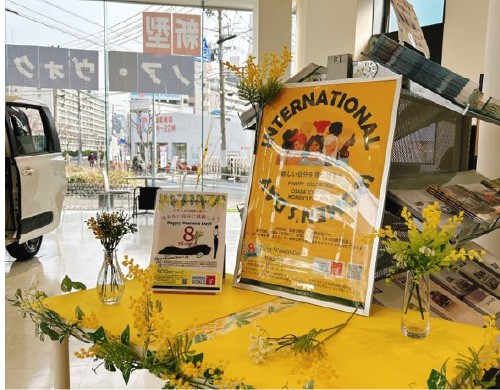 大阪トヨペット店舗での取り組みの様子