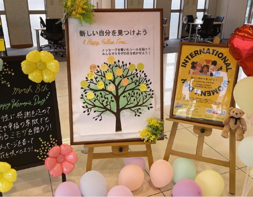 大阪トヨペット店舗での取り組みの様子