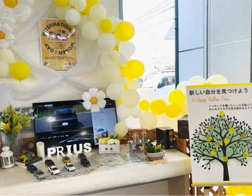 大阪トヨペット店舗での取り組みの様子