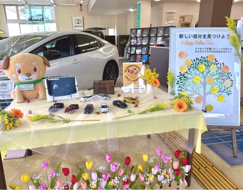大阪トヨペット店舗での取り組みの様子