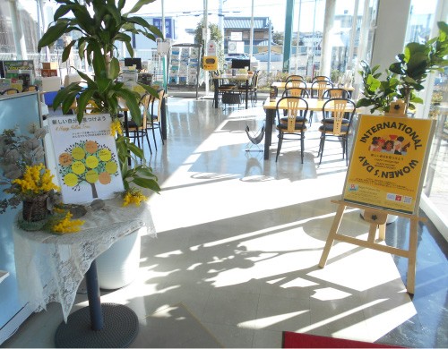 大阪トヨペット店舗での取り組みの様子