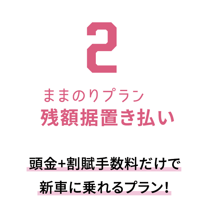 ままのりプラン 残額据置き払い