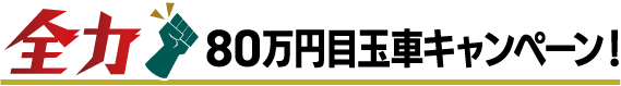 80万円目玉車キャンペーン！
